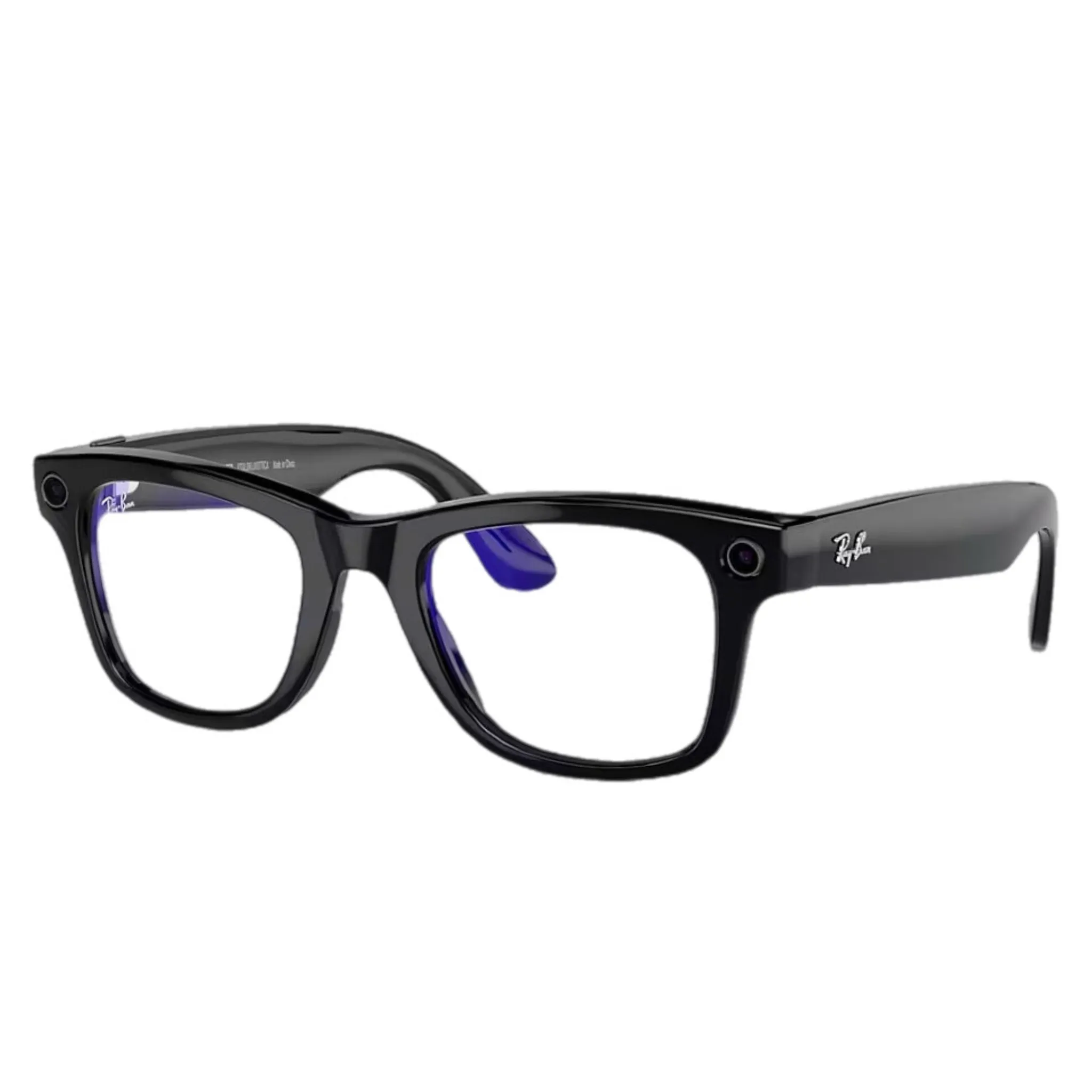 Умные очки RayBan Meta Wayfarer M, глянцевая черная оправа/линзы прозрачные