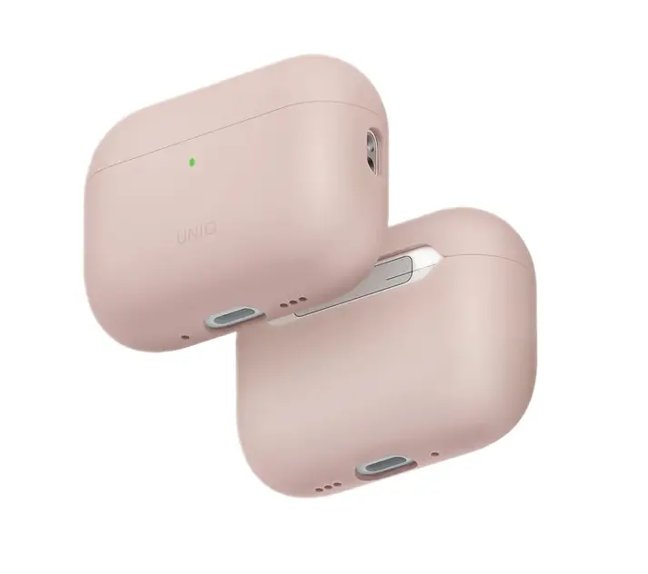 Чехол Uniq для Airpods Pro 3 LINO Liquid silicone, розовый