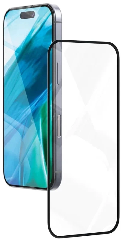 Стекло защитное 2.5D "vlp" D3O Glass для iPhone 16 Pro Max с черной рамкой