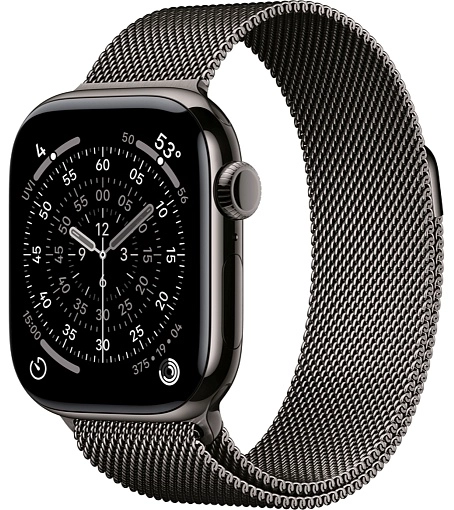 Apple Watch Series 11 42 мм, сланцевый титан
